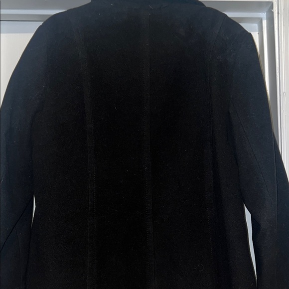 Liz Claiborne Classic Black Pea Coat - Picture 7 of 11